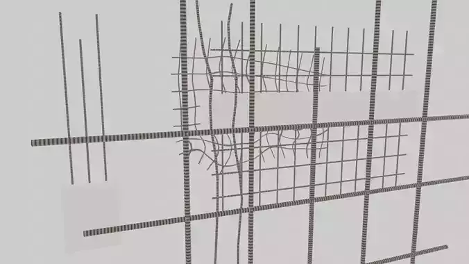 Metal Bars Free low-poly 3D model
