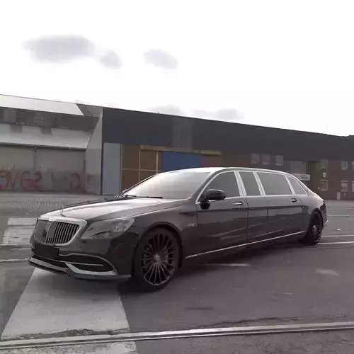 Mercedes Benz S650 Pullman Maybach 2019 3D model