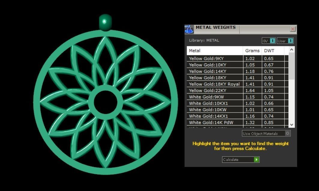  Pendant P066 3D Print Model 3D print model_4