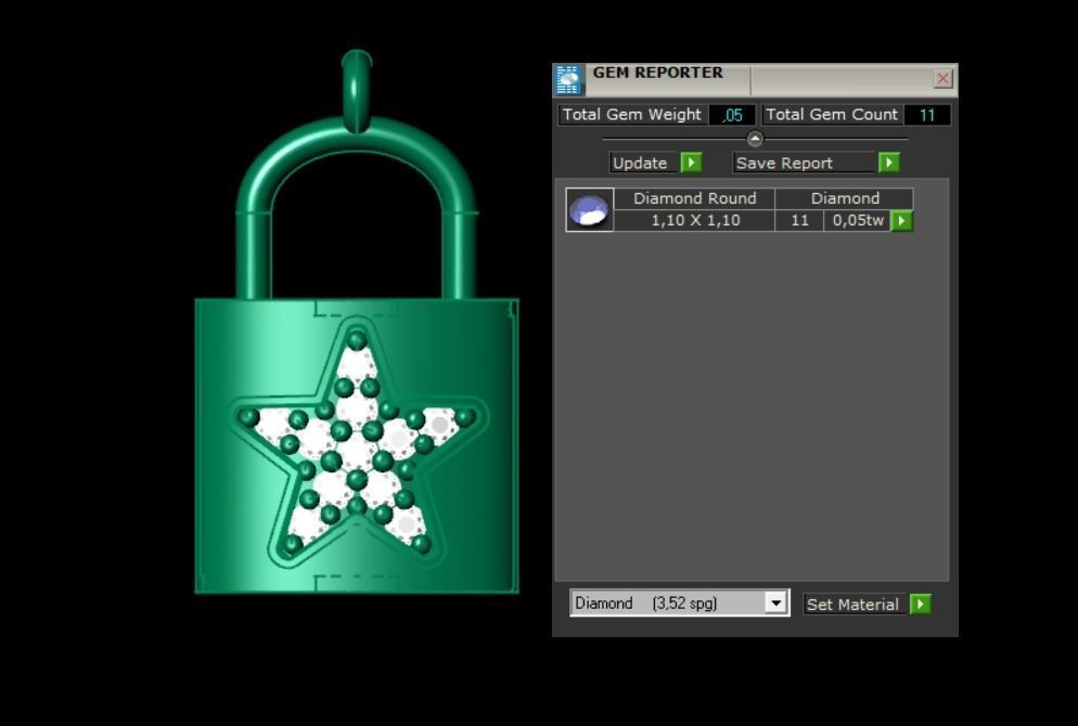 Pendant P071 3D Print Model 3D print model_3