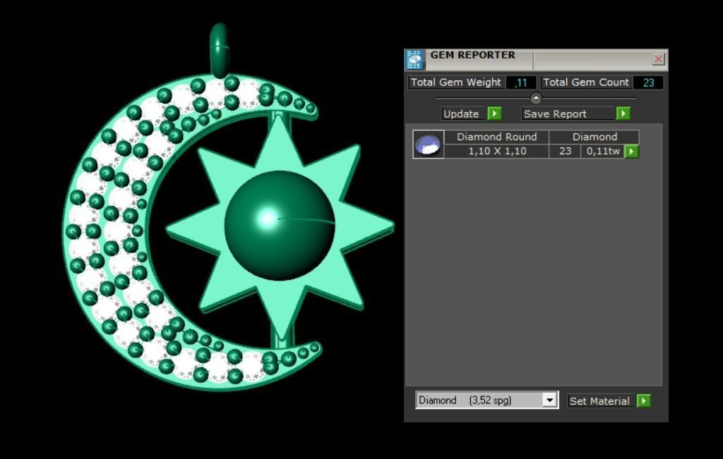 Pendant P073 3D Print Model 3D print model_3