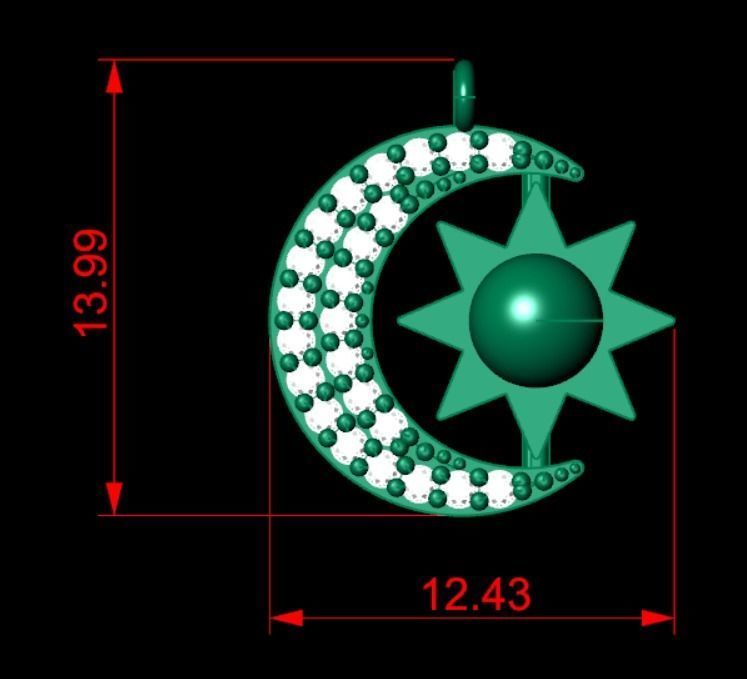 Pendant P073 3D Print Model 3D print model_4