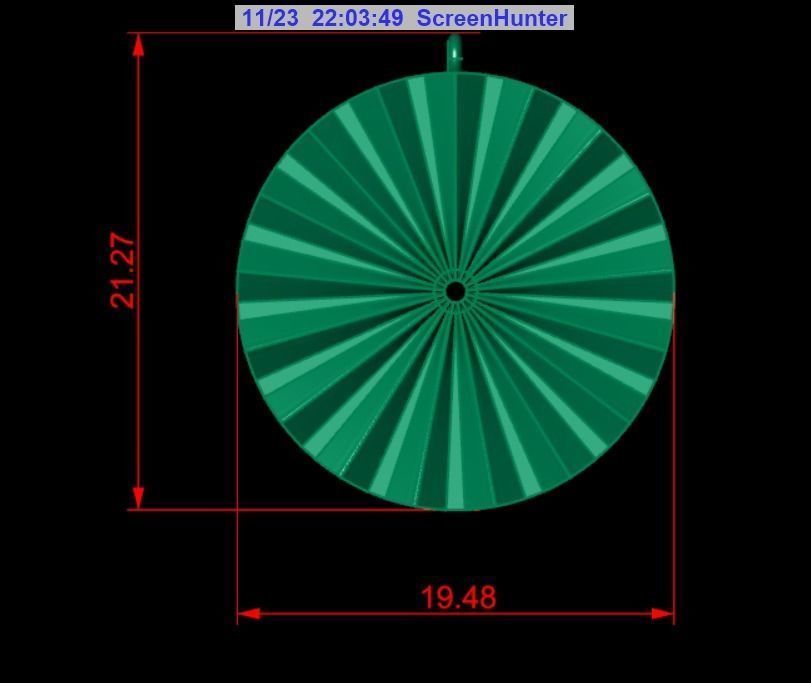  Pendant P074 3D Print Model 3D print model_3