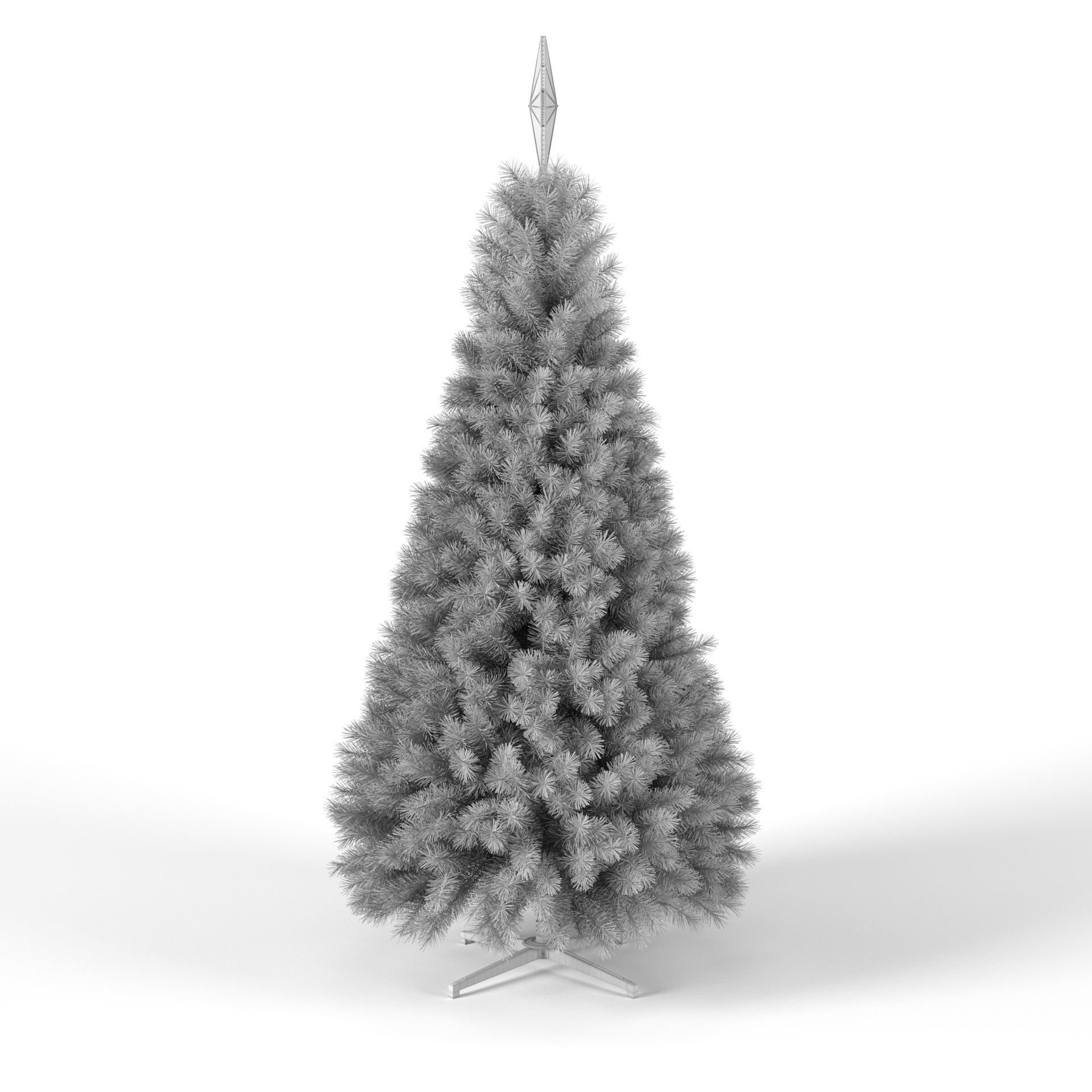 Christmas Tree 9 feet With Multicolor Lights 3D model_6