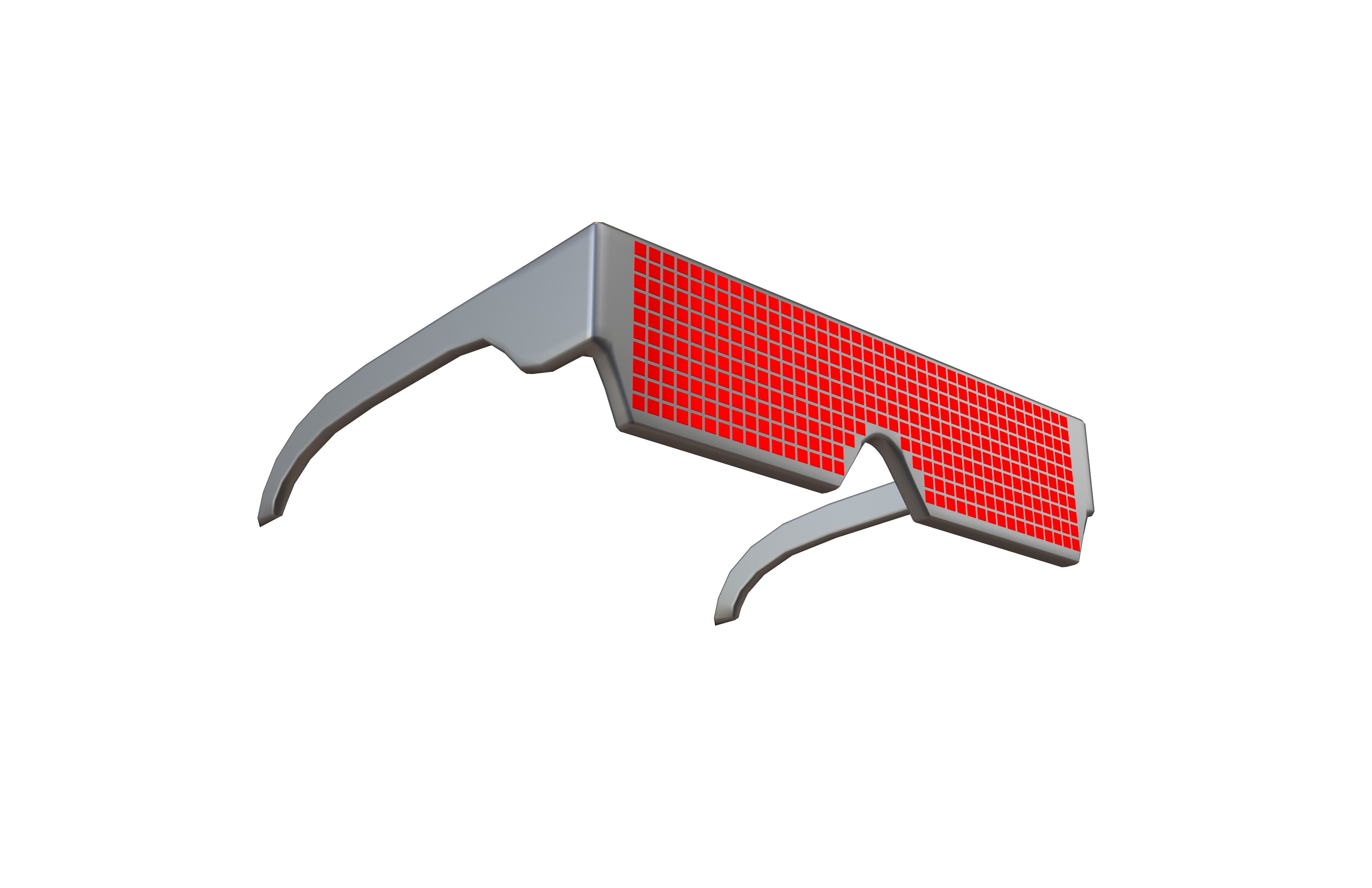 Future Technology Glasses v2 001 Low-poly 3D model_3