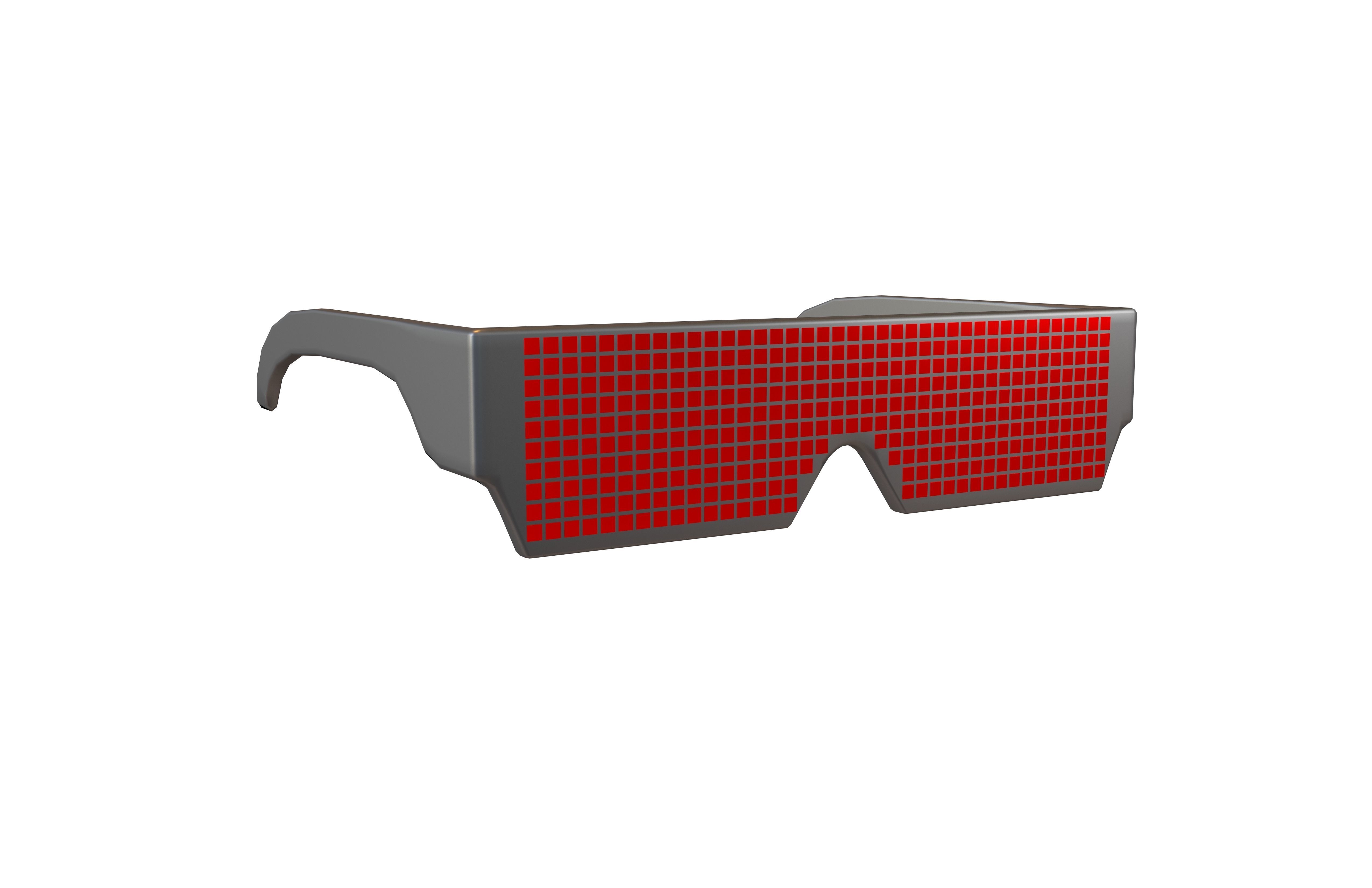 Future Technology Glasses v2 001 Low-poly 3D model_1