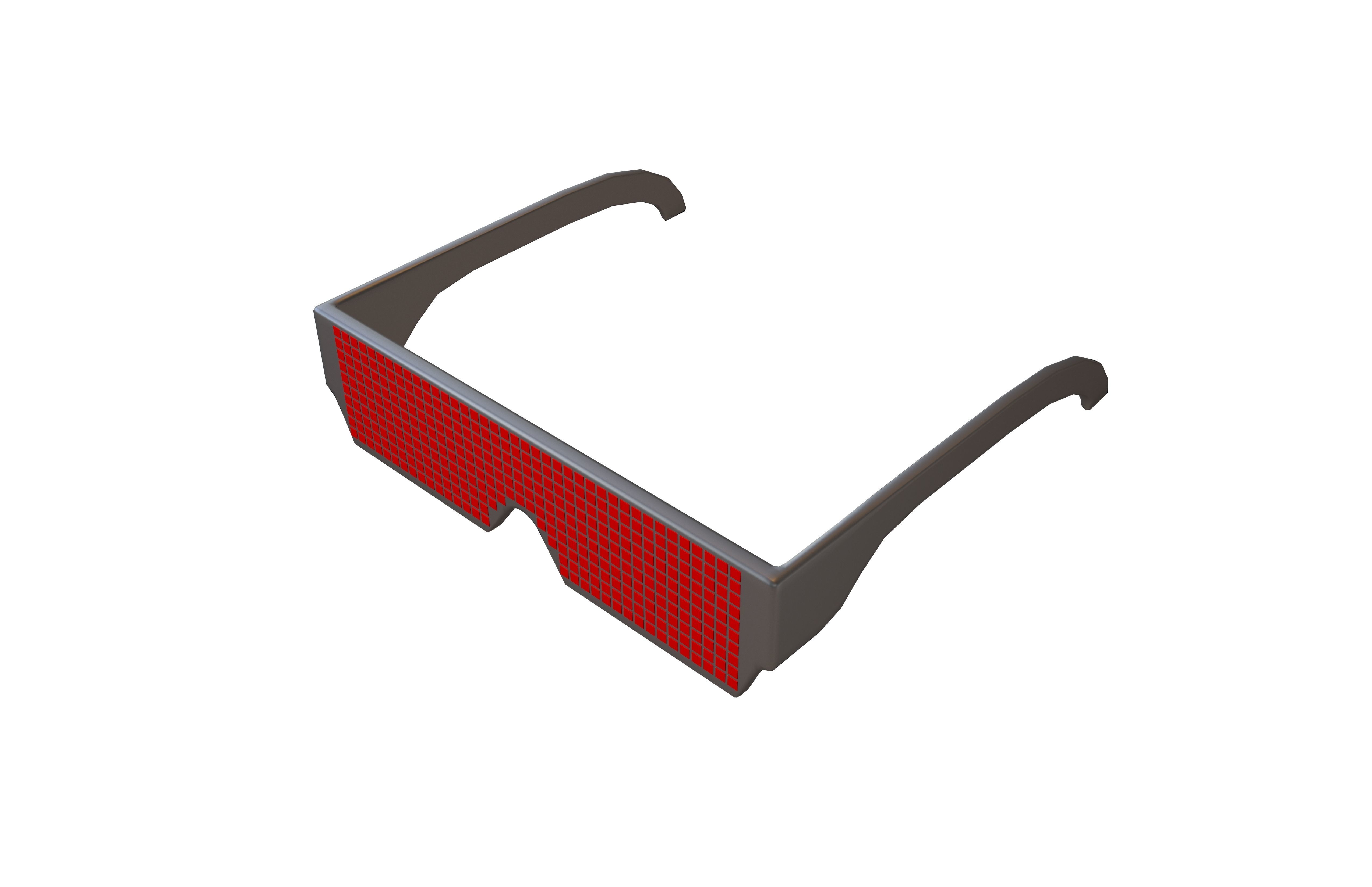 Future Technology Glasses v2 001 Low-poly 3D model_2