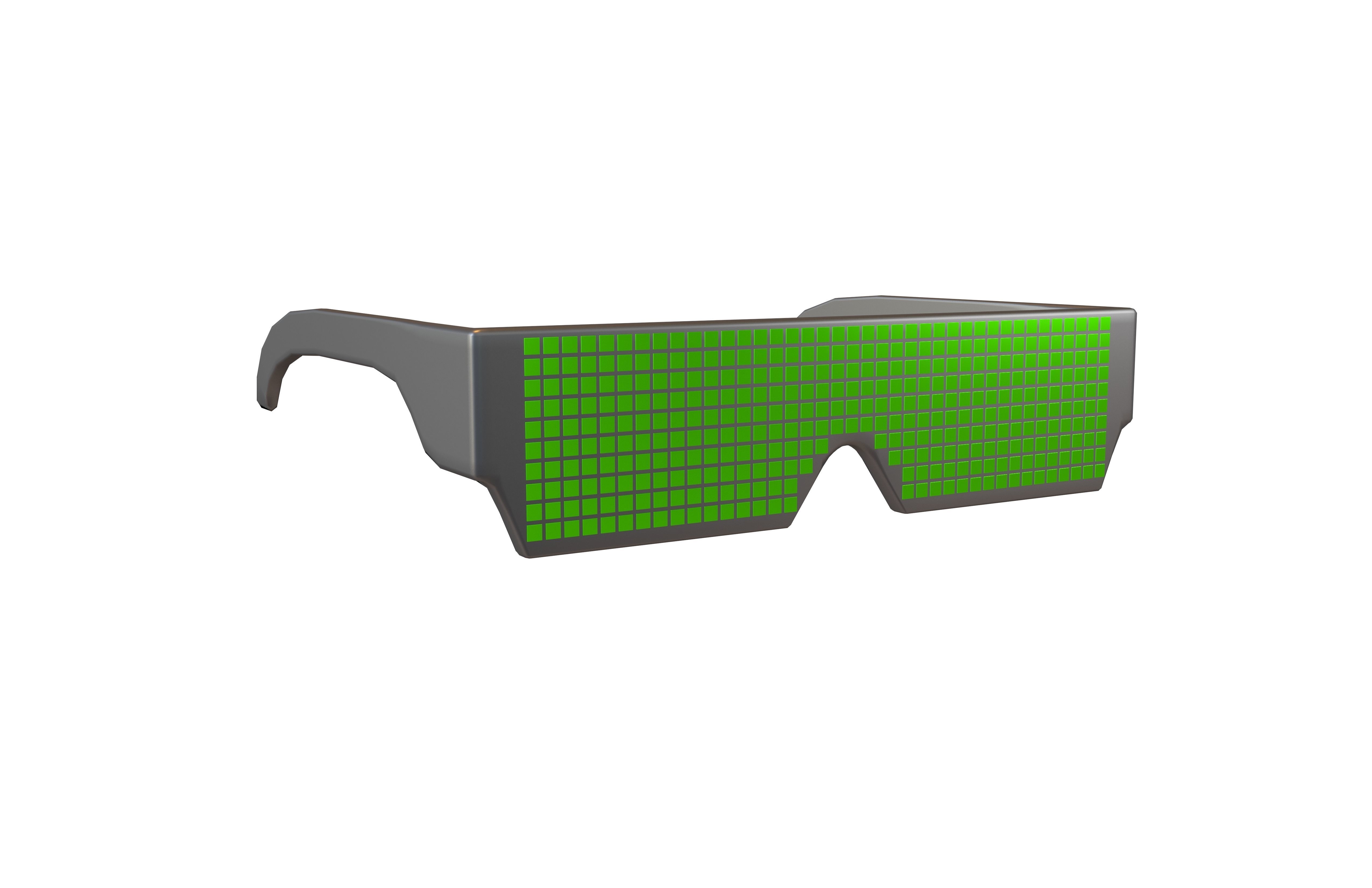 Future Technology Glasses v2 004 Low-poly 3D model_1