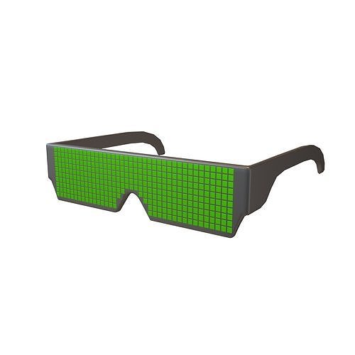 Future Technology Glasses v2 004 Low-poly 3D model