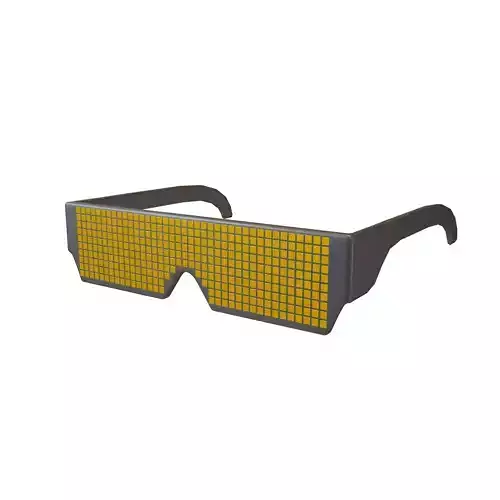 Future Technology Glasses v2 005 Low-poly 3D model