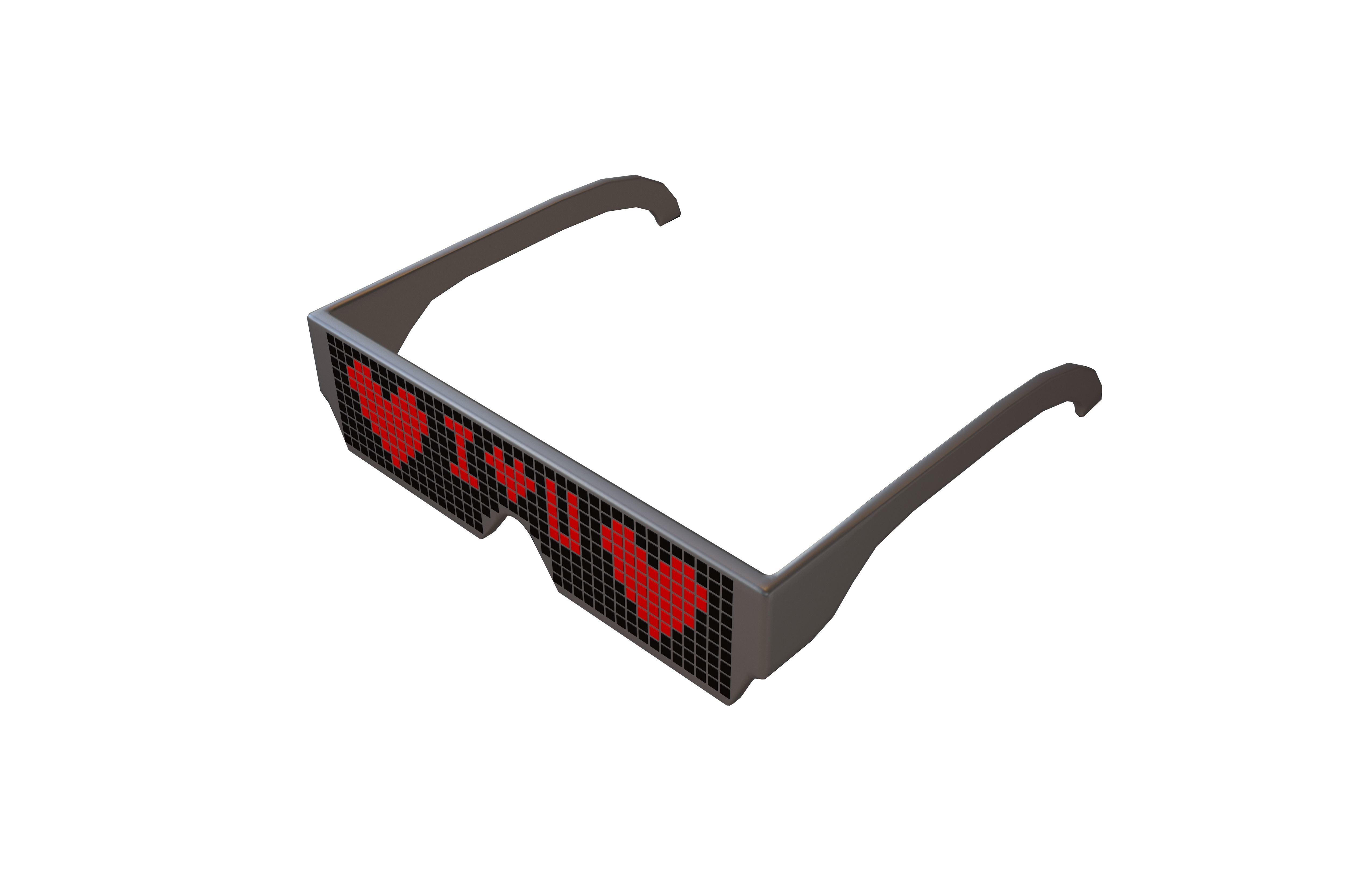 Future Technology Glasses v2 007 Low-poly 3D model_1