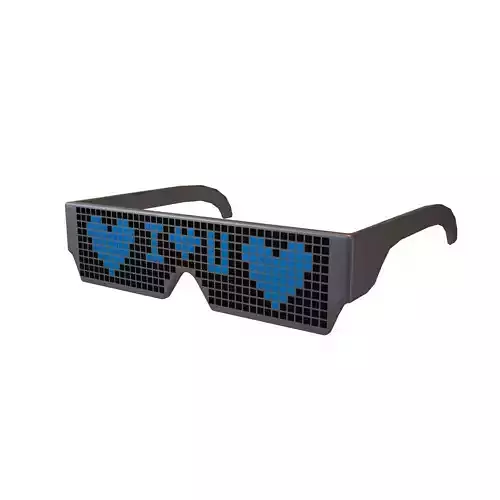 Future Technology Glasses v2 008 Low-poly 3D model