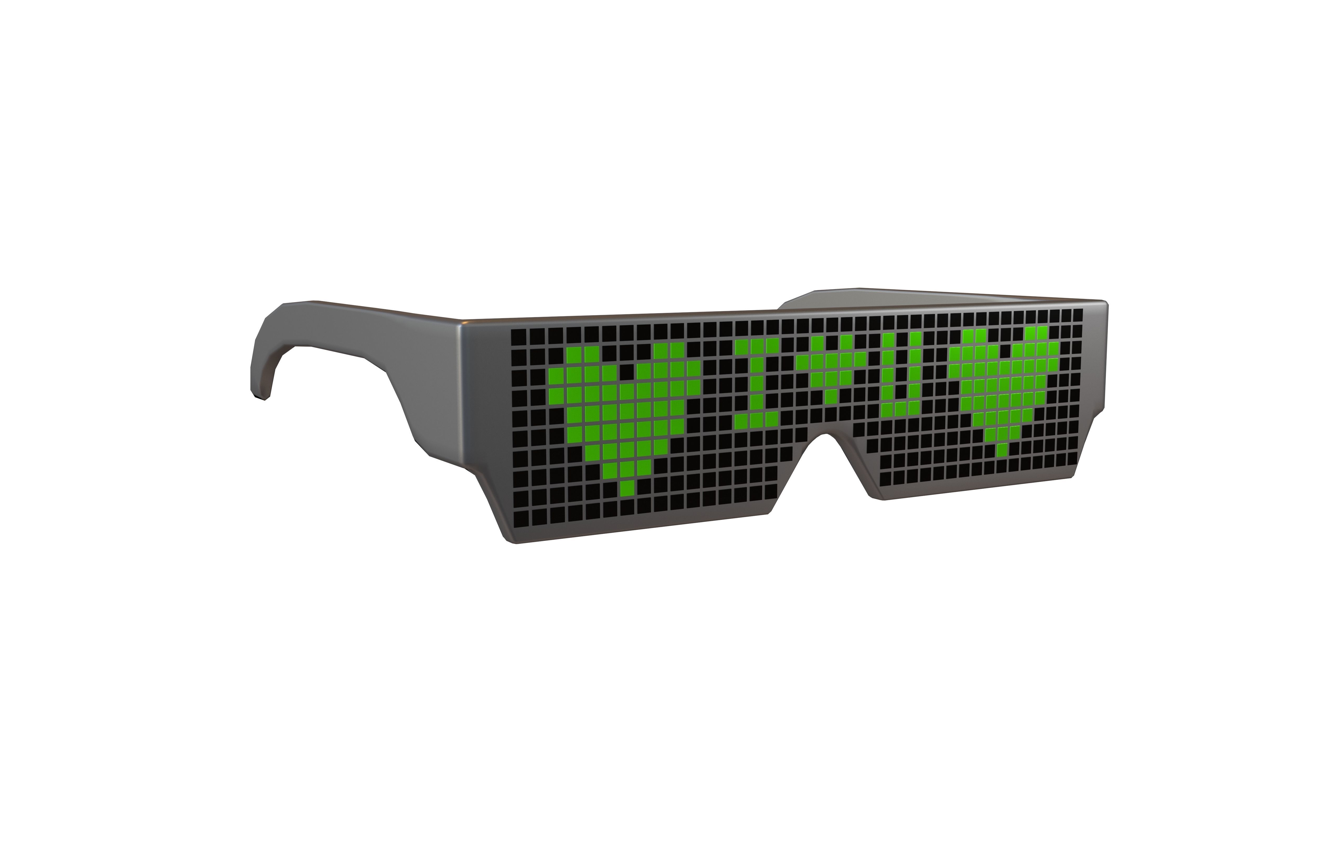 Future Technology Glasses v2 010 Low-poly 3D model_1
