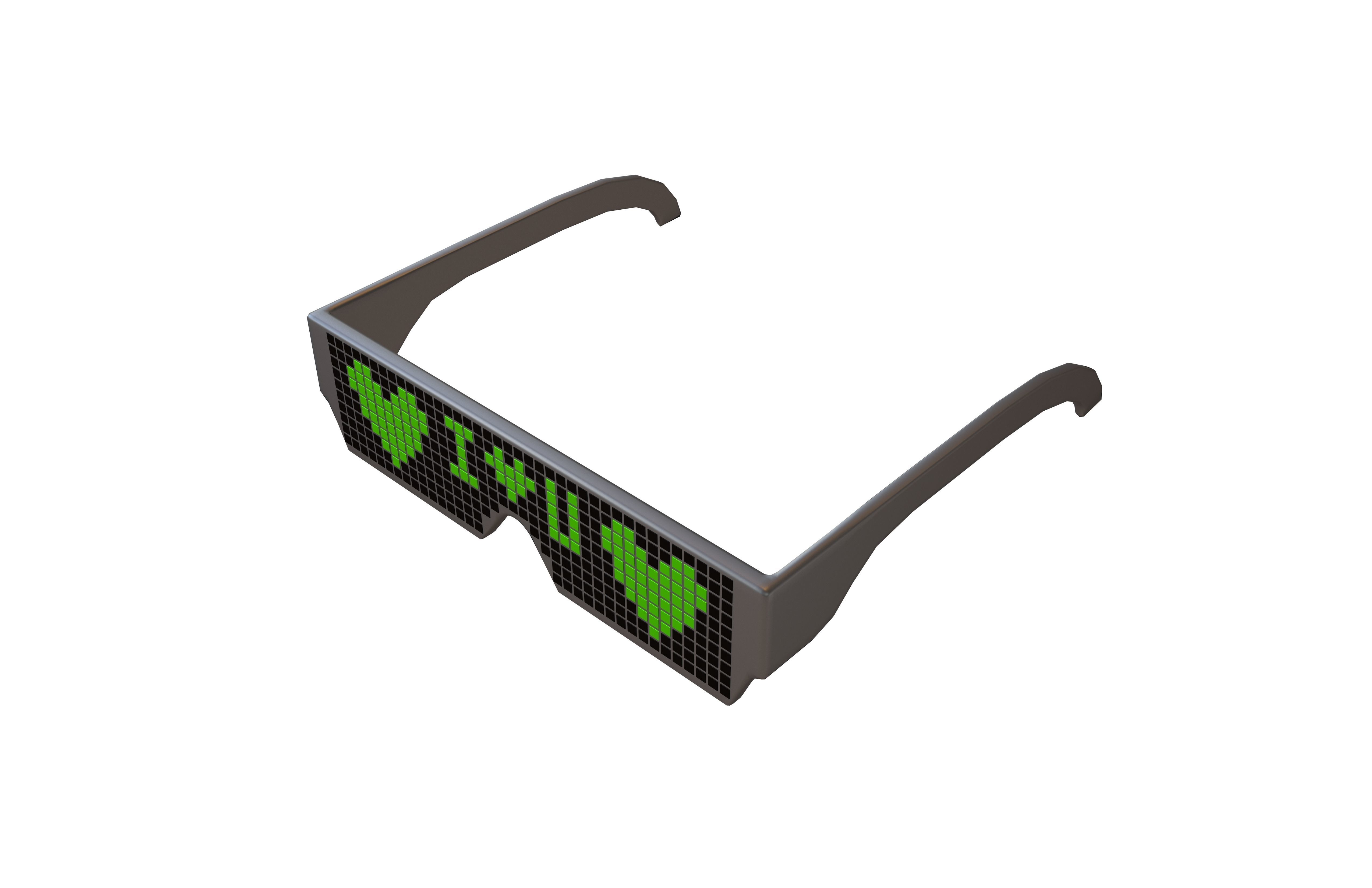 Future Technology Glasses v2 010 Low-poly 3D model_2