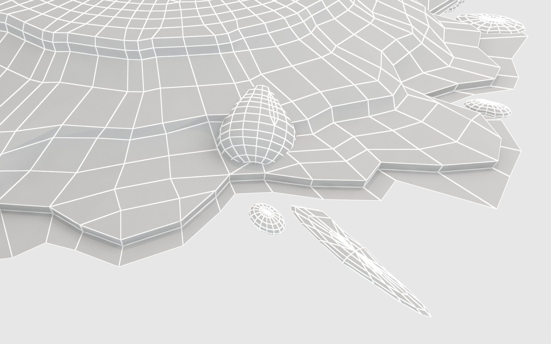 Broken stawberry cake 3D model_26