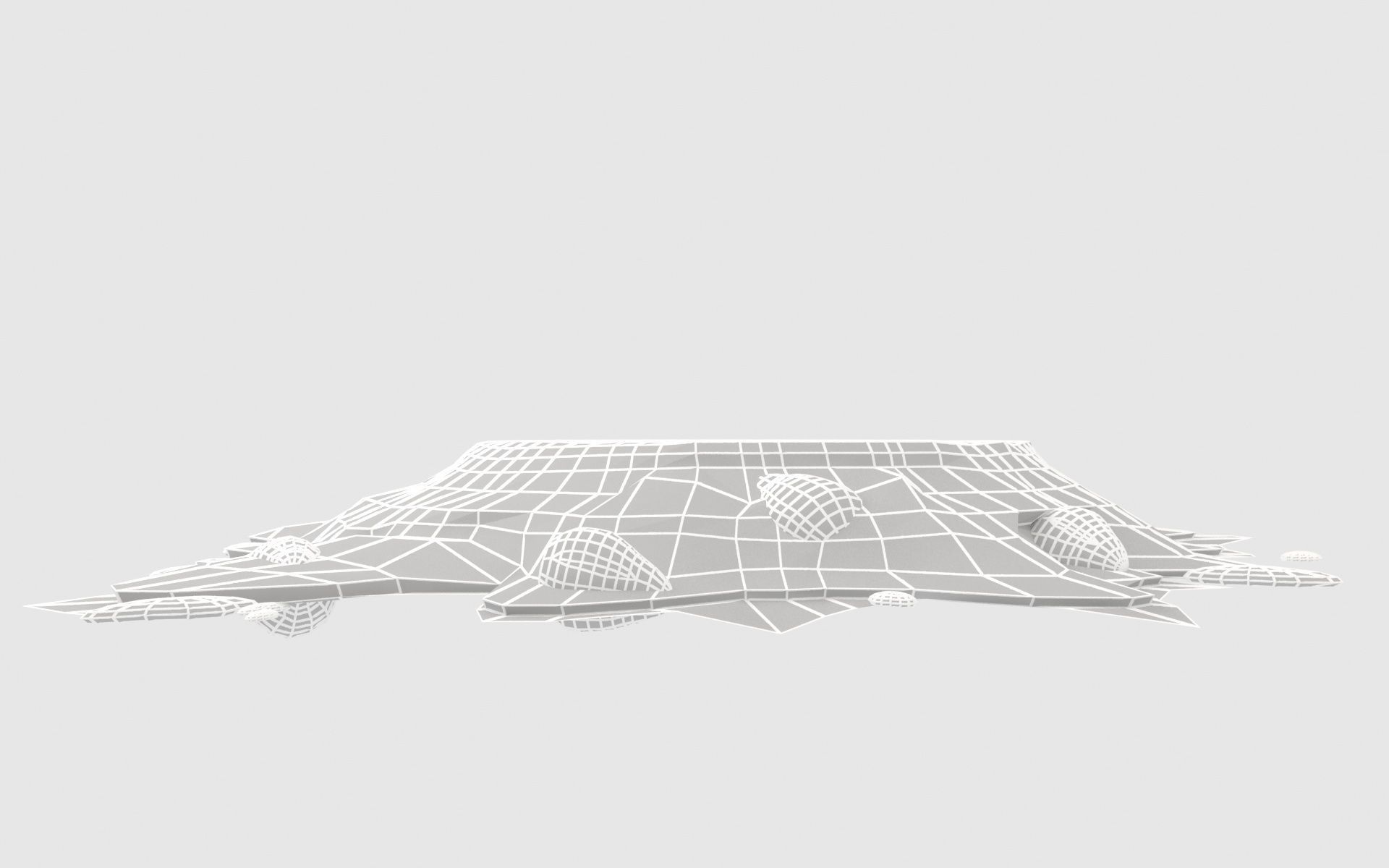 Broken stawberry cake 3D model_21