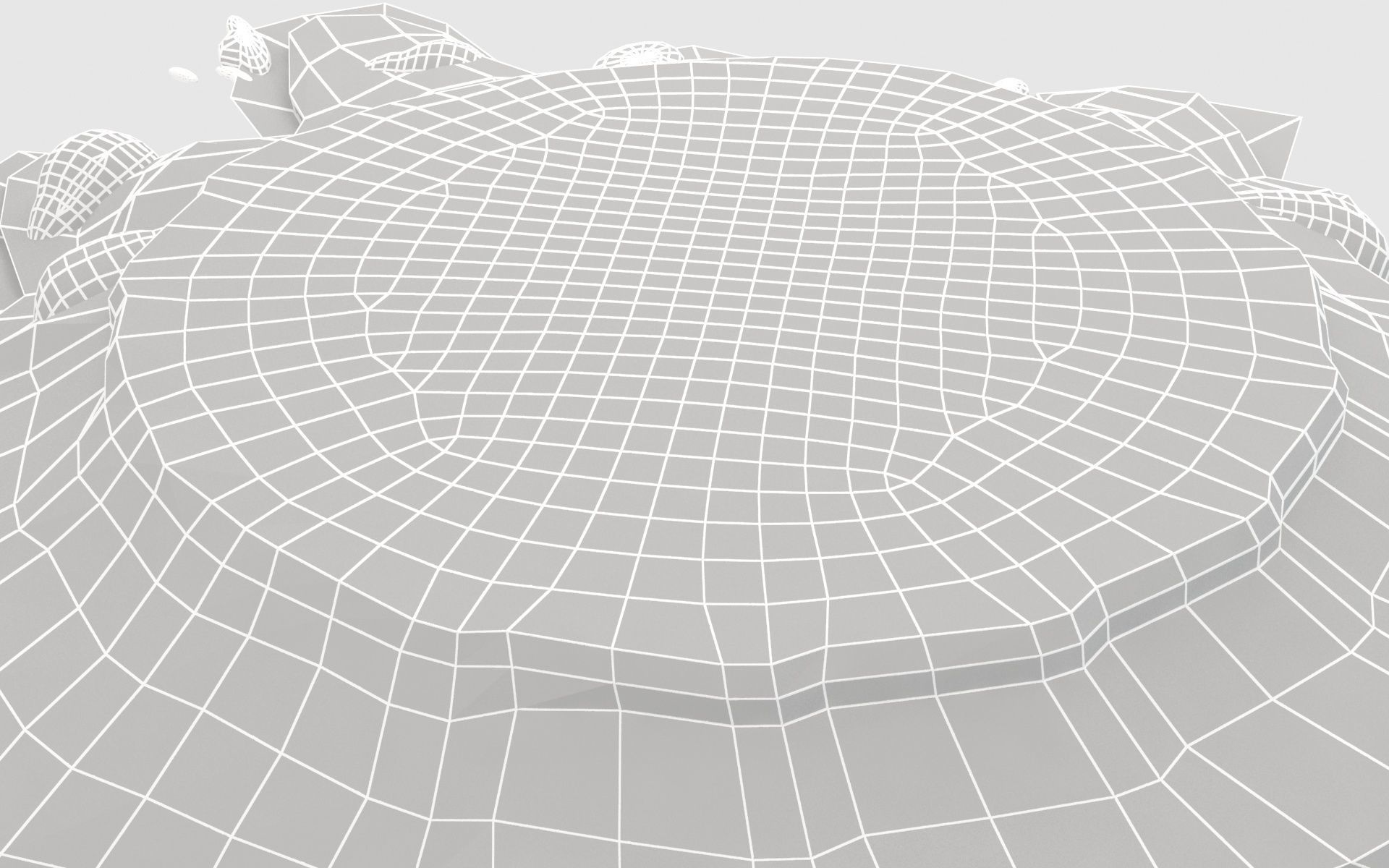 Broken stawberry cake 3D model_23