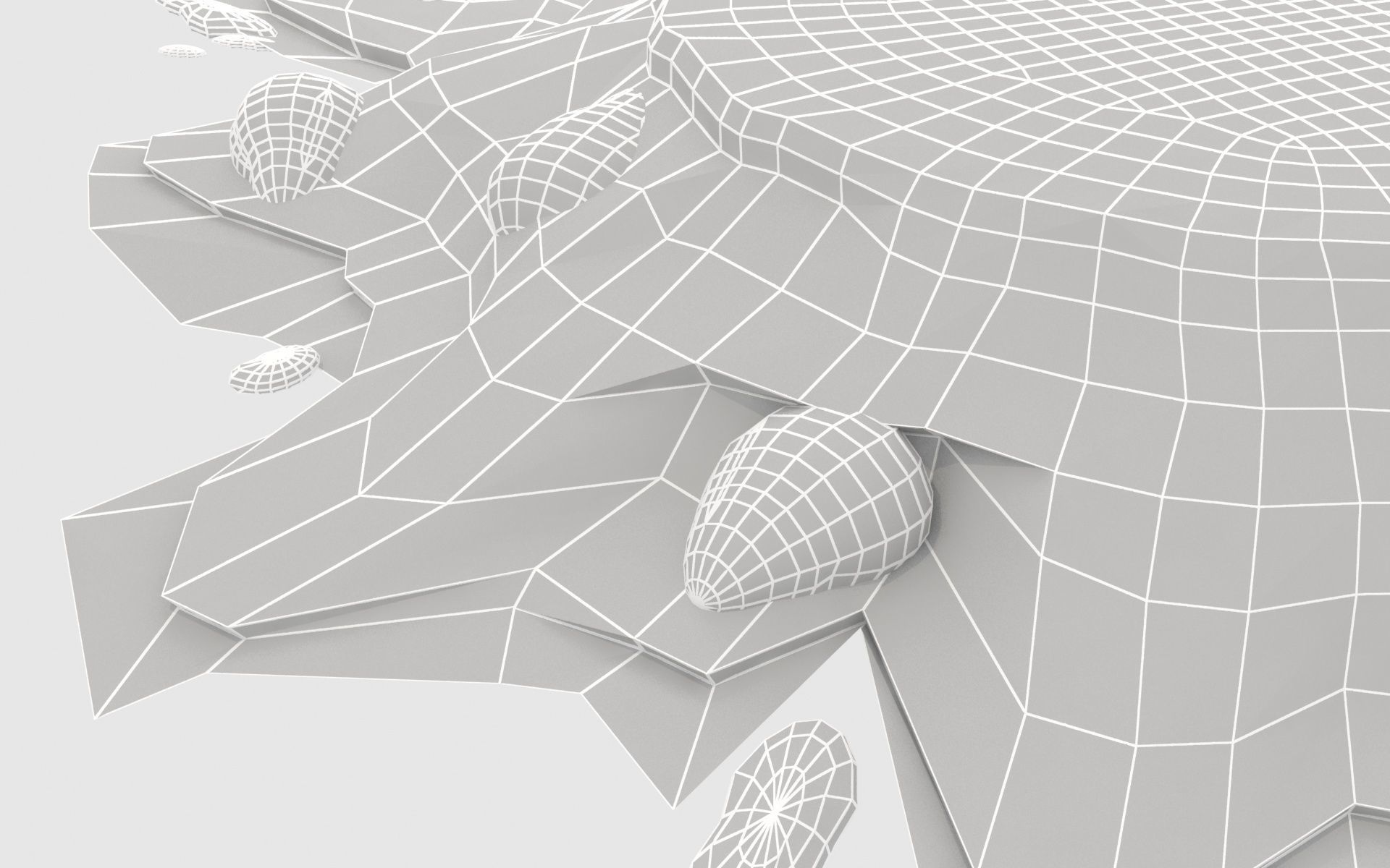 Broken stawberry cake 3D model_25