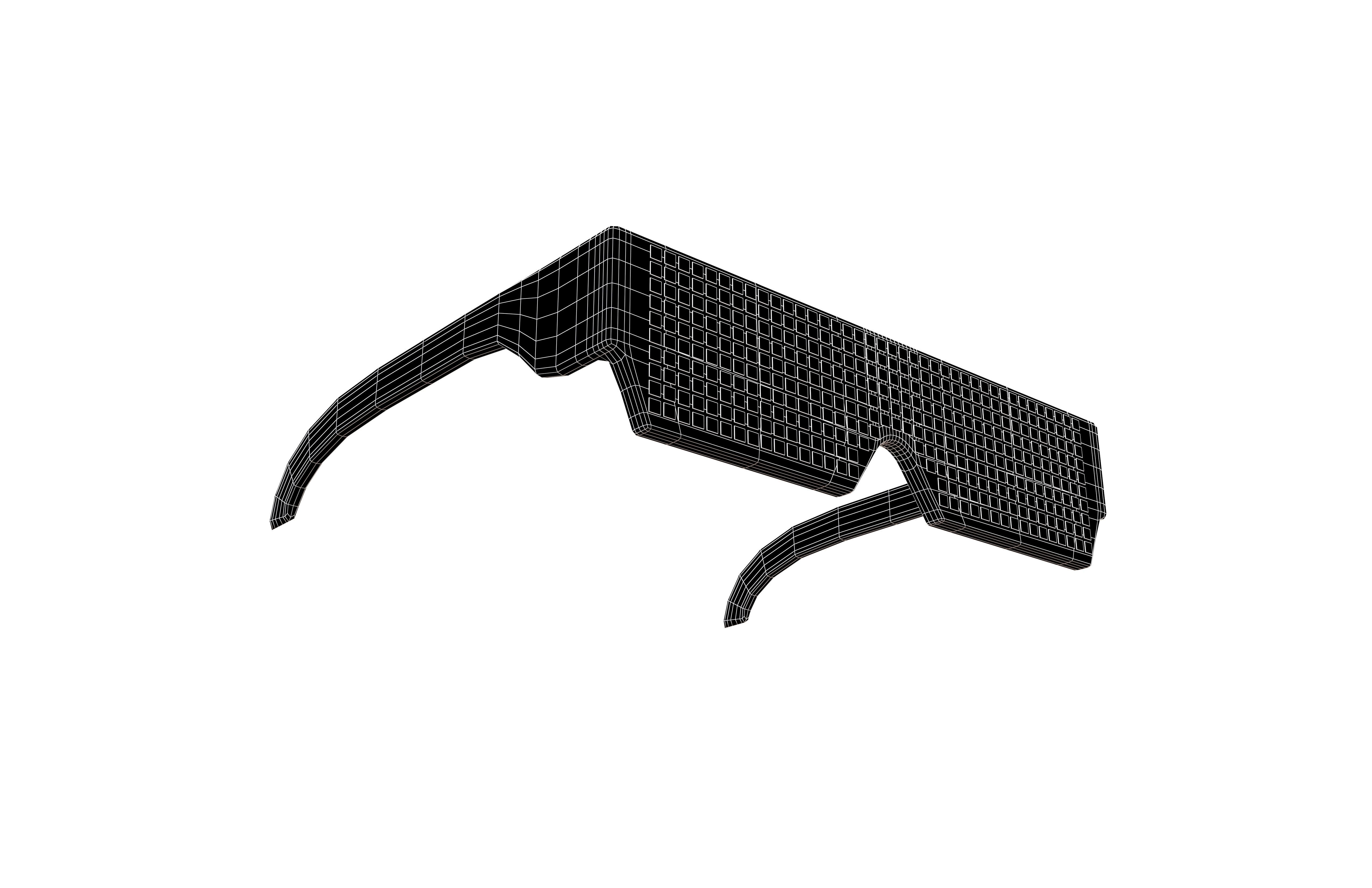 Future Technology Glasses v2 013 Low-poly 3D model_4