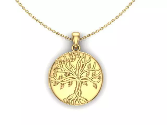 life tree pendant 3D print model_0