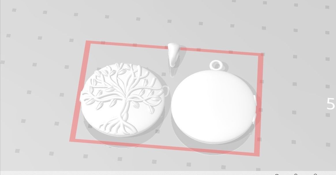 life tree pendant 3D print model_6