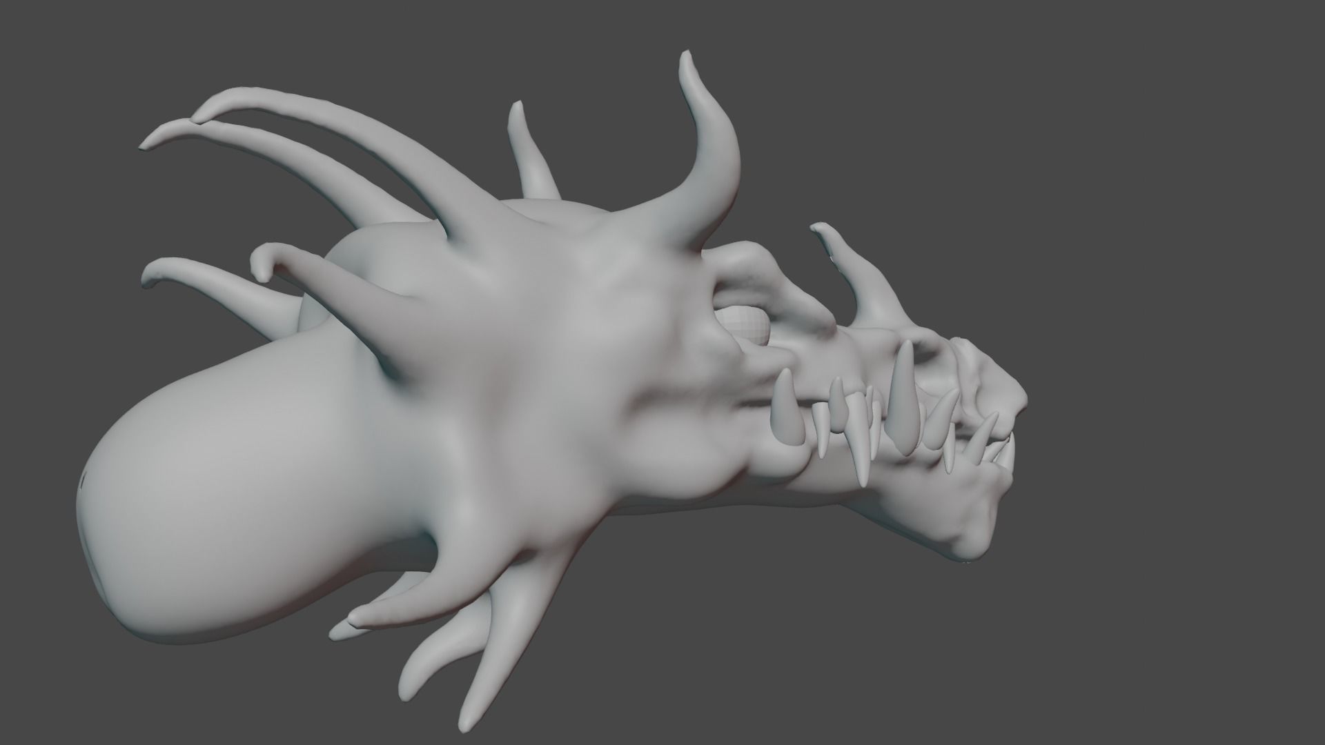 Dragon 3D Model head of Low-poly 3D model_15