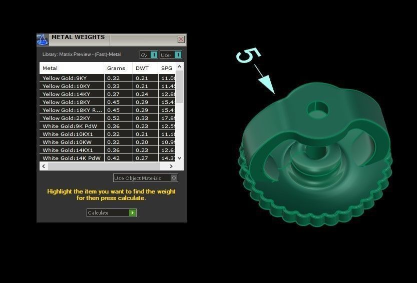 lock for stud earrings 3D print model_5