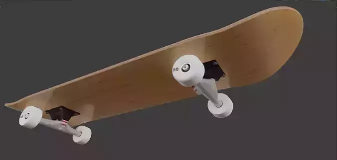 Realistic Skateboard for Advertisement and Movie 3D model