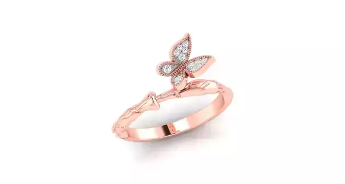 Women Diamond Rings 3dm stl render-1 details