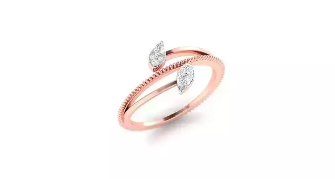 High Jewelry Cocktail Rings 3dm stl render-1 details