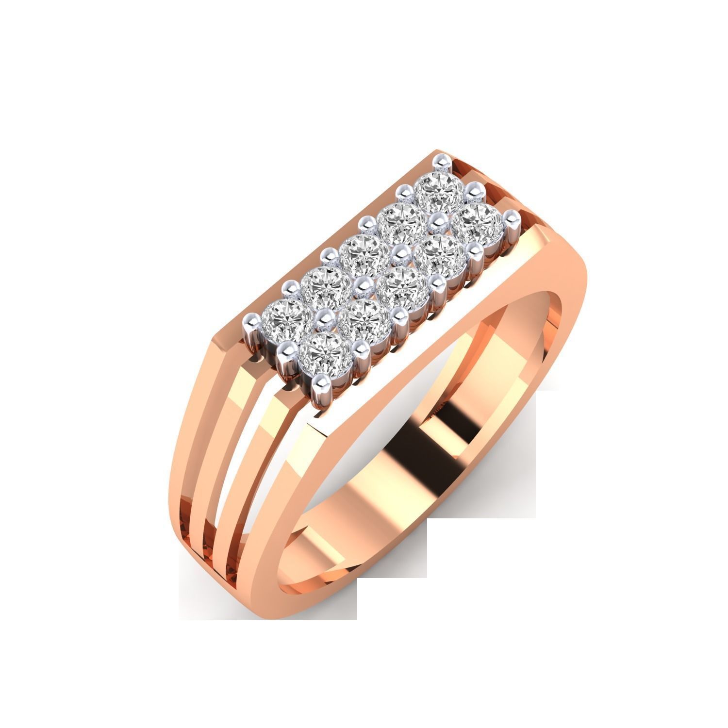 Gents ring - 1075 3D print model_1