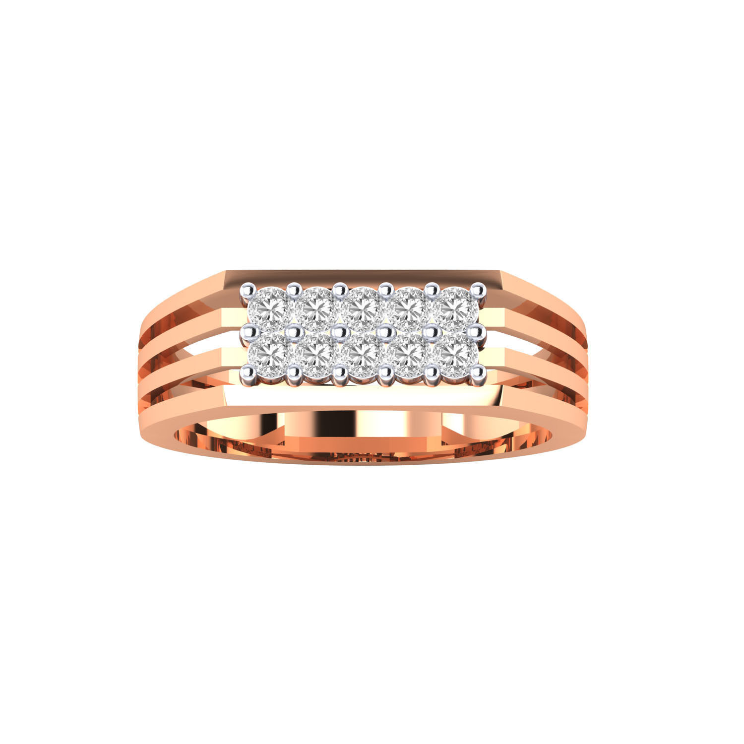 Gents ring - 1075 3D print model_4