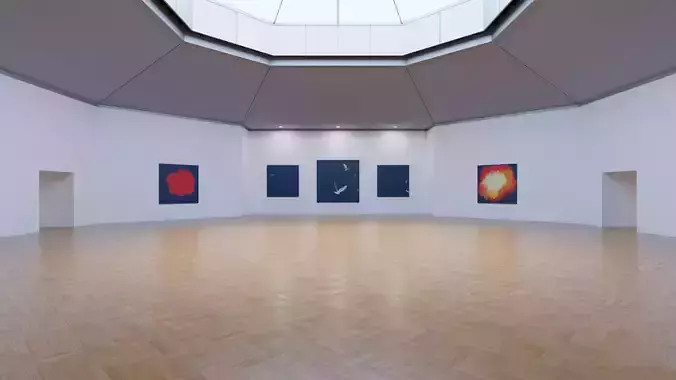 Art Museum Gallery Interior 15 Low-poly 3D model