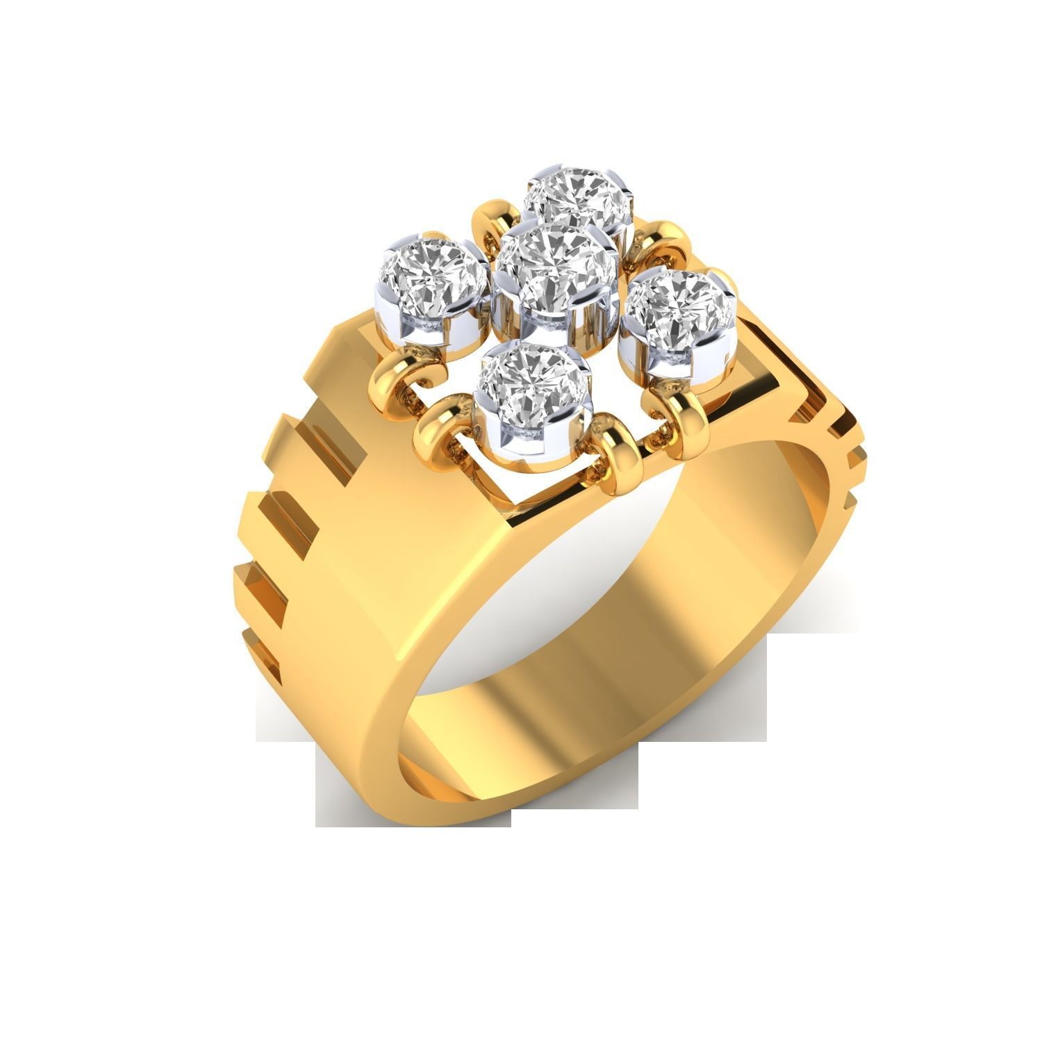 Gents ring - 1041 3D print model_17