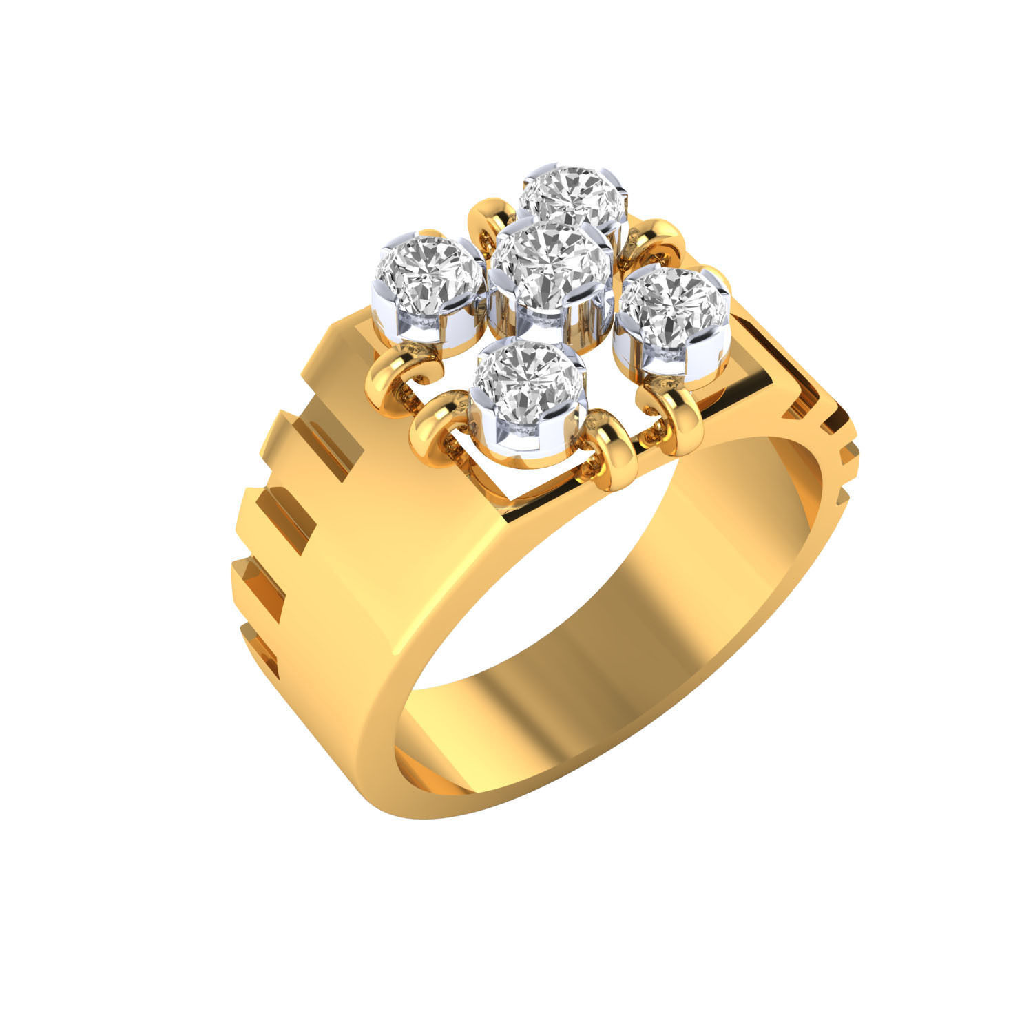 Gents ring - 1041 3D print model_16