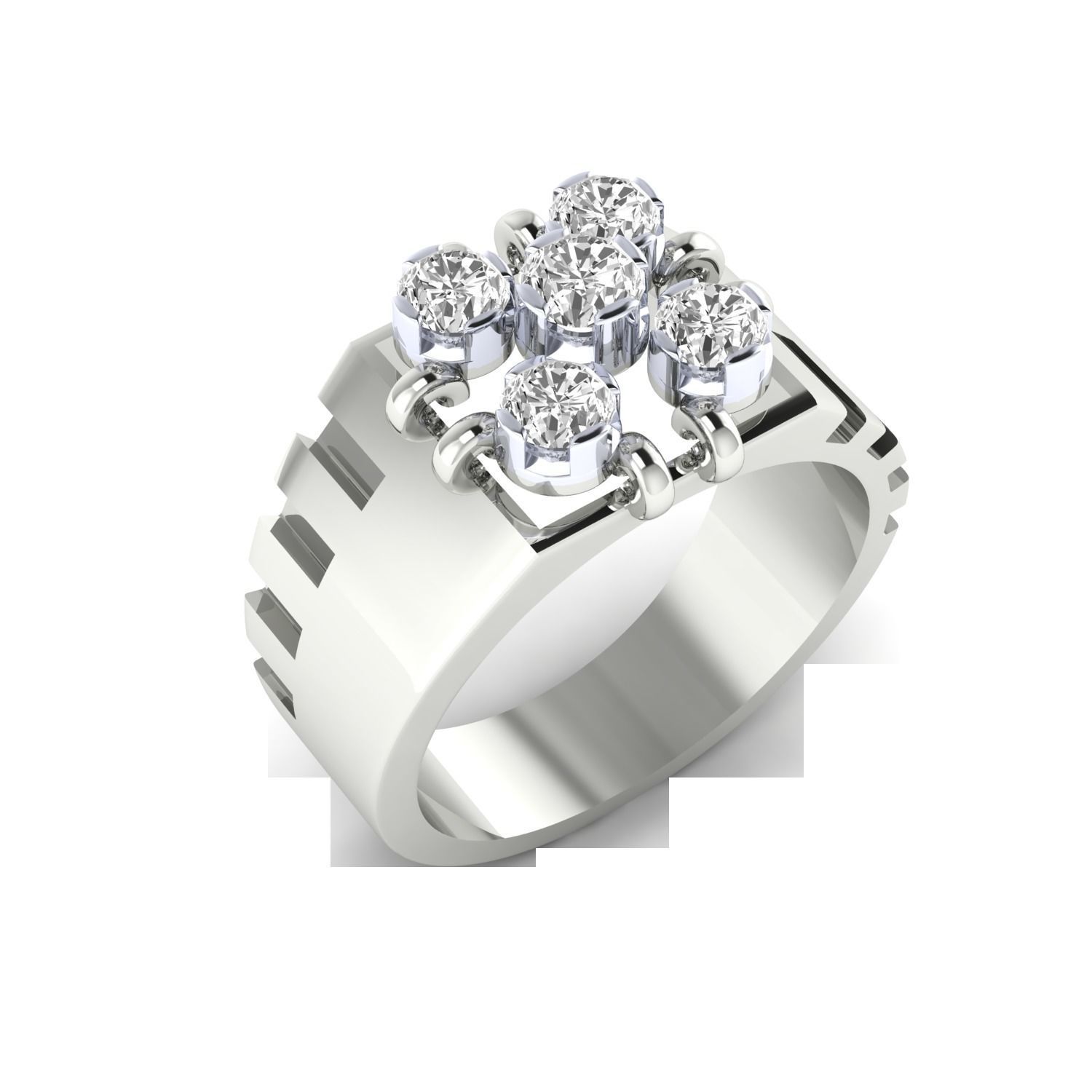 Gents ring - 1041 3D print model_9