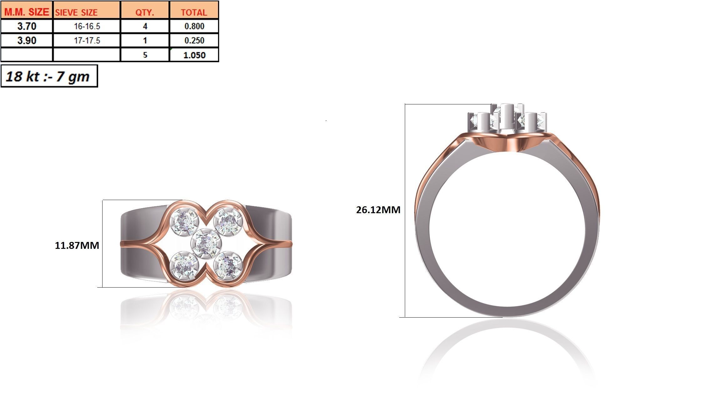 Gents ring - 1038 3D print model_24