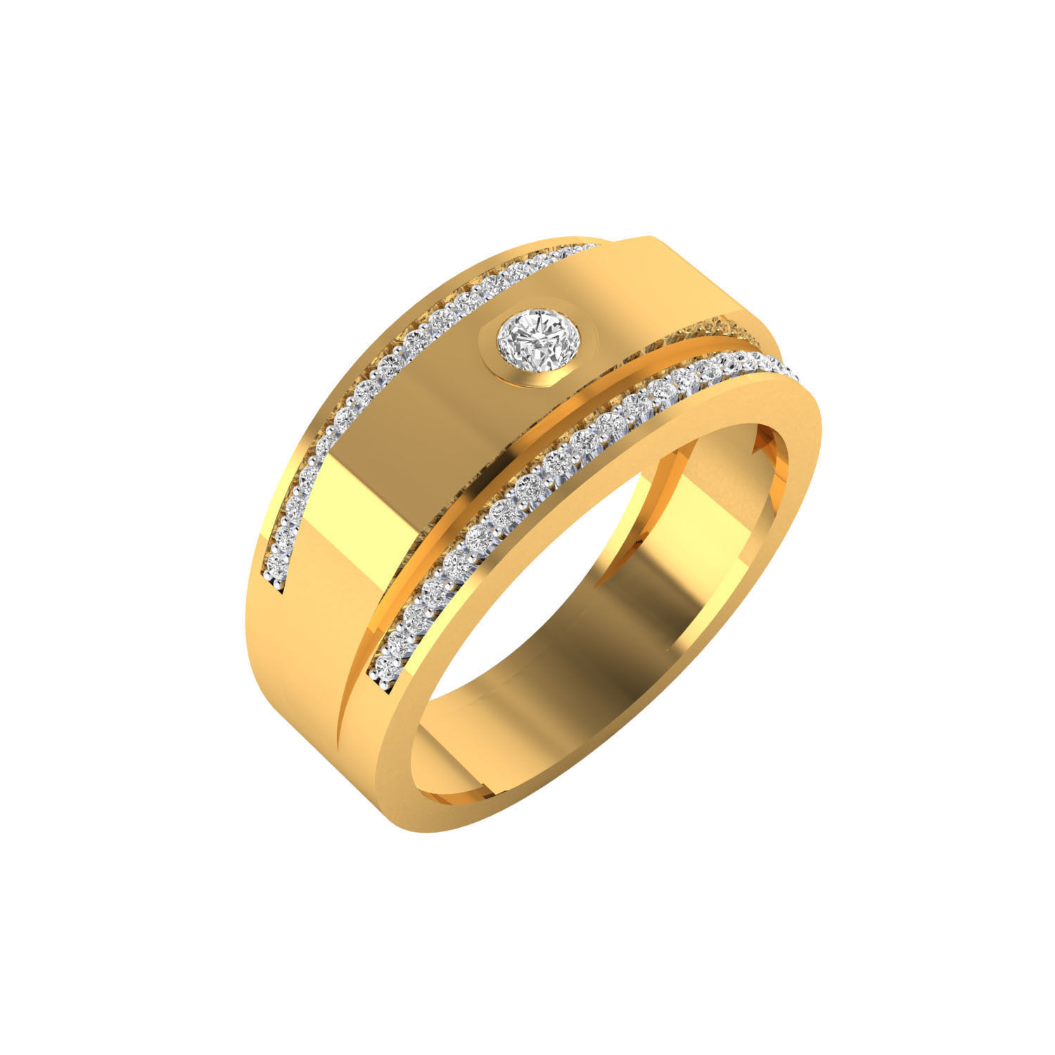 Gents ring - 1017 3D print model_16