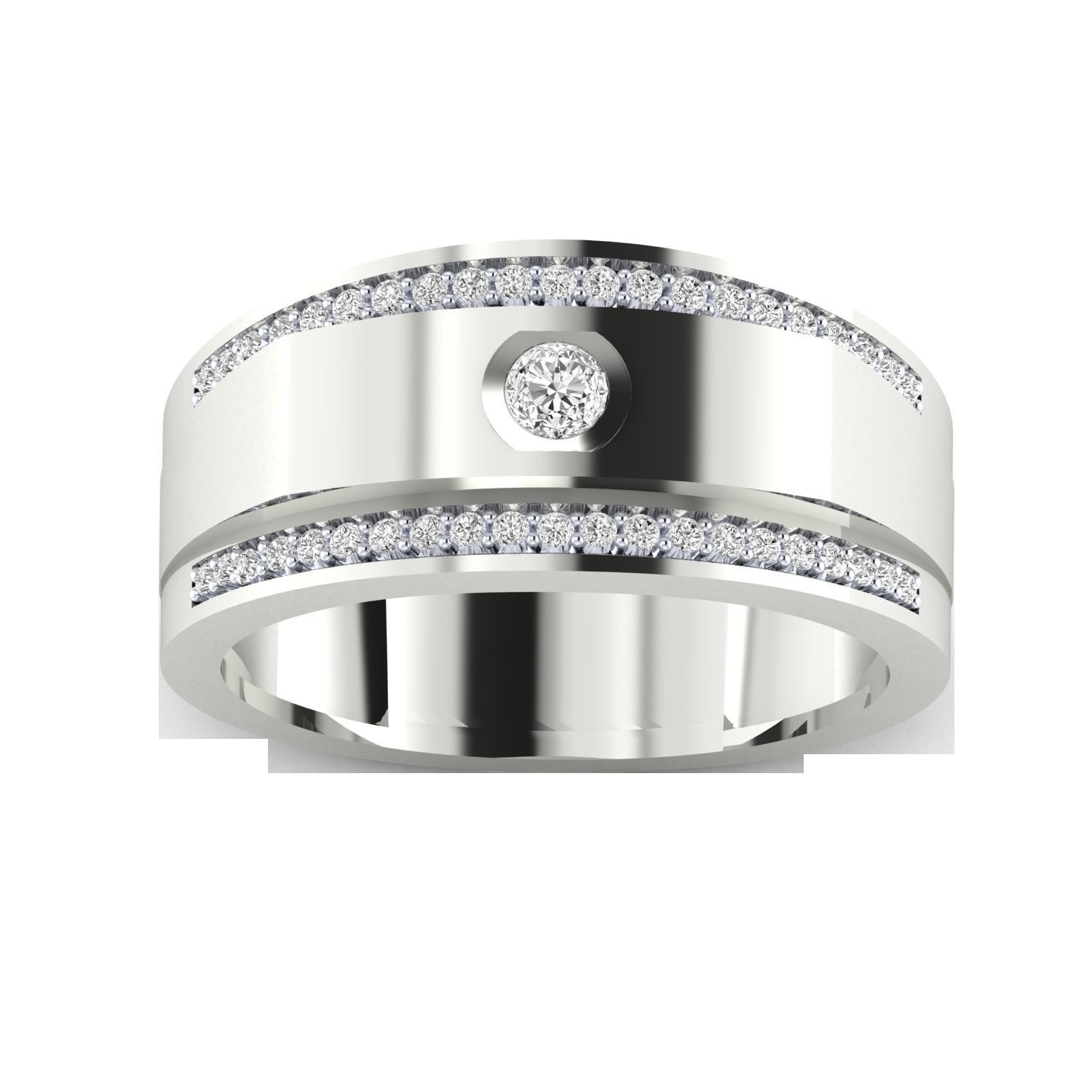 Gents ring - 1017 3D print model_13