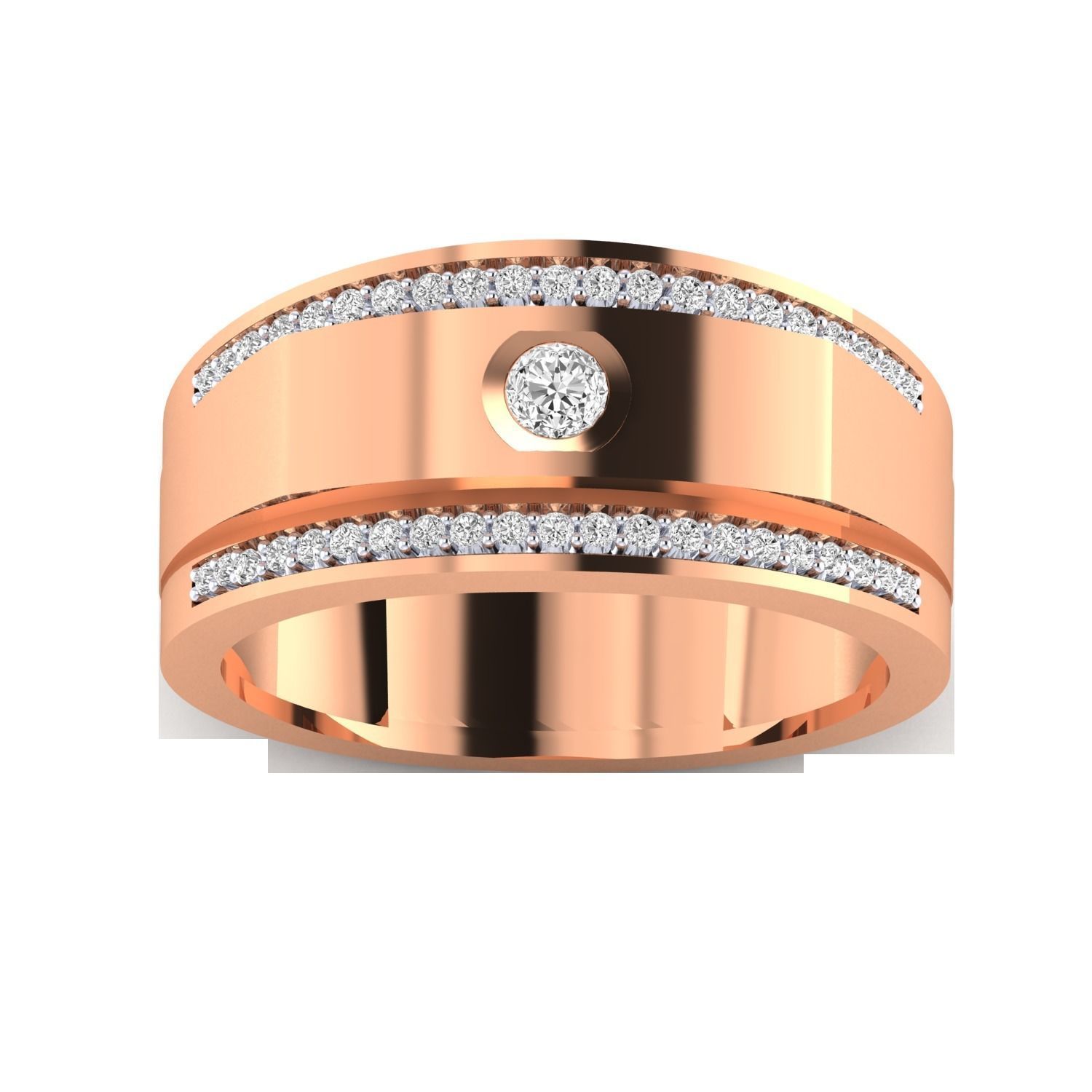 Gents ring - 1017 3D print model_7