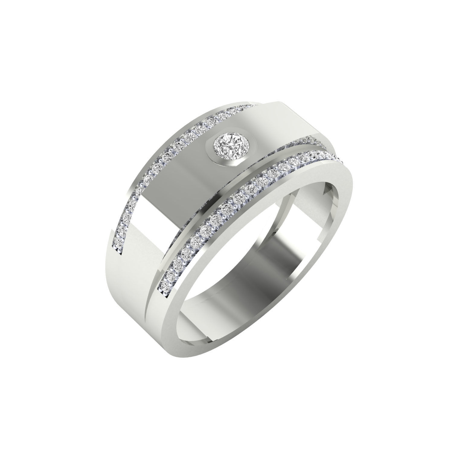 Gents ring - 1017 3D print model_8