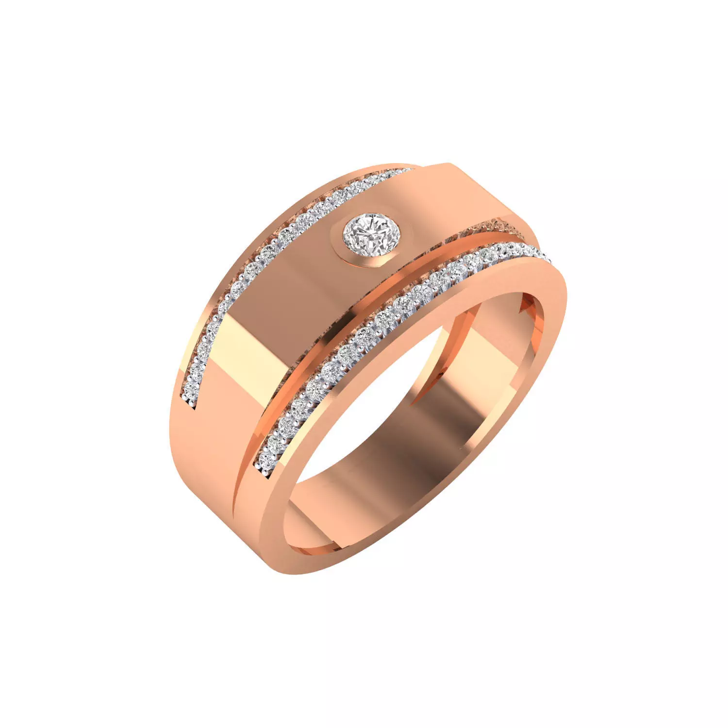 Gents ring - 1017 3D print model_0