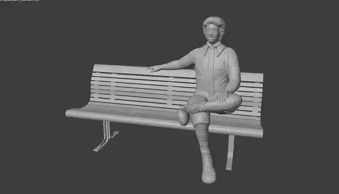 Mc D Ronald Mc Donald FREE bench model