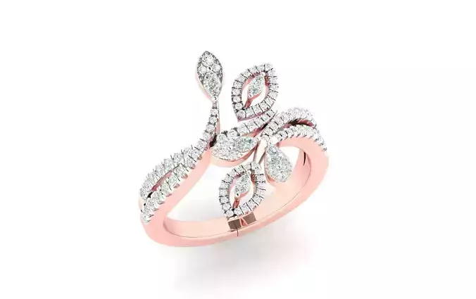 Women Diamond Rings 3dm stl render-1 details