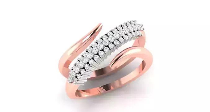 Women Diamond Rings 3dm stl render-1 details