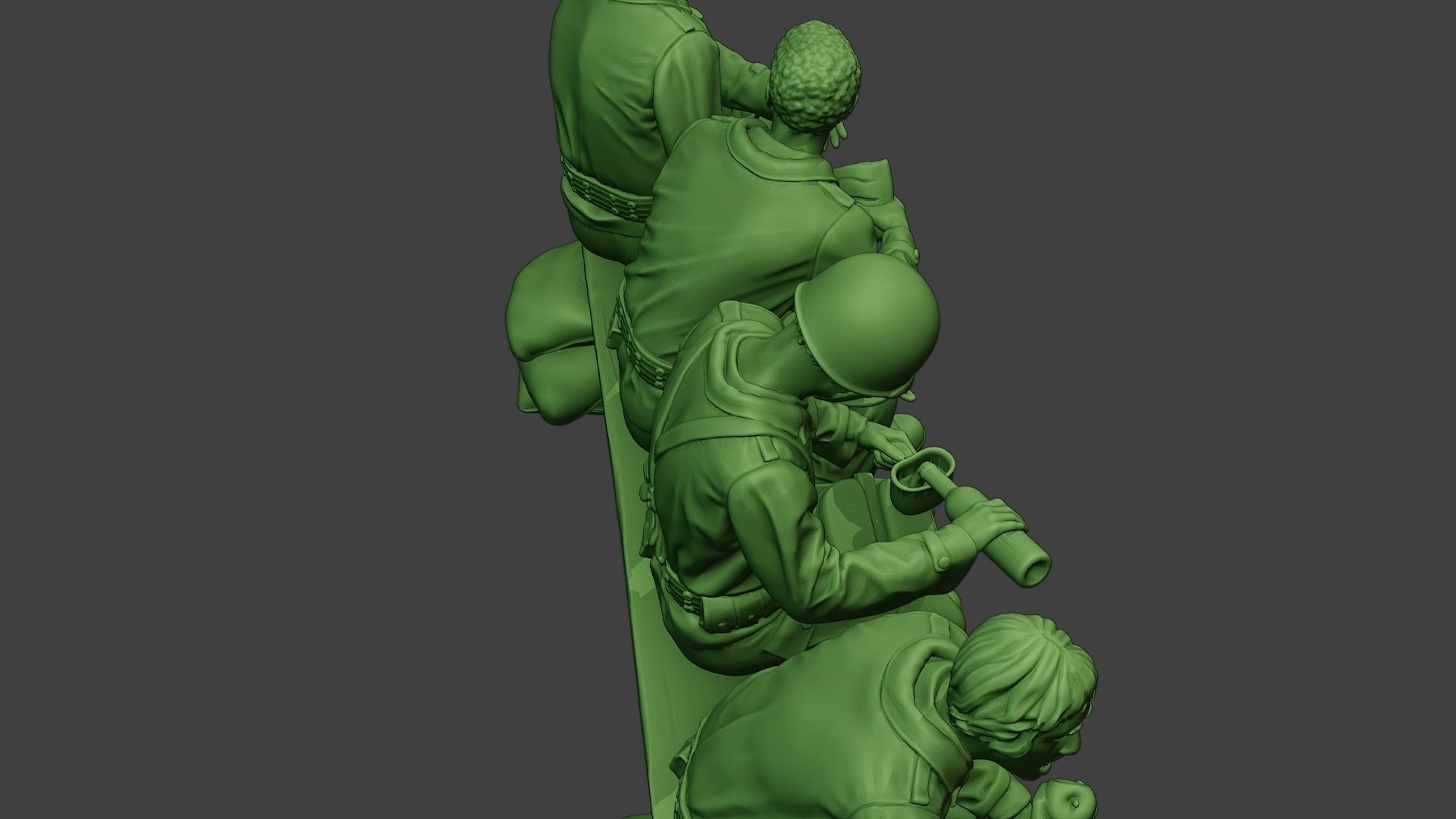 American soldiers ww2 EatDrink A13 3D print model_23