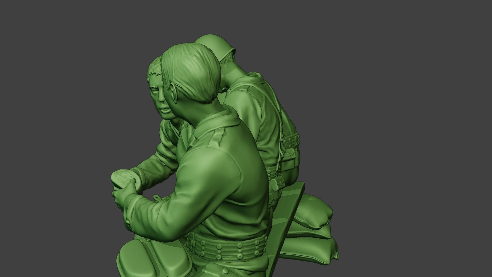 American soldiers ww2 EatDrink A13 3D print model_26