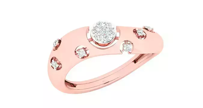 Women Diamond Rings 3dm stl render-1 details