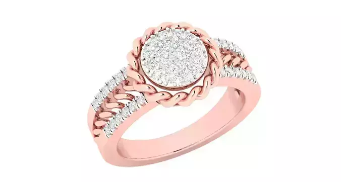 Women Diamond Rings 3dm stl render-1 details