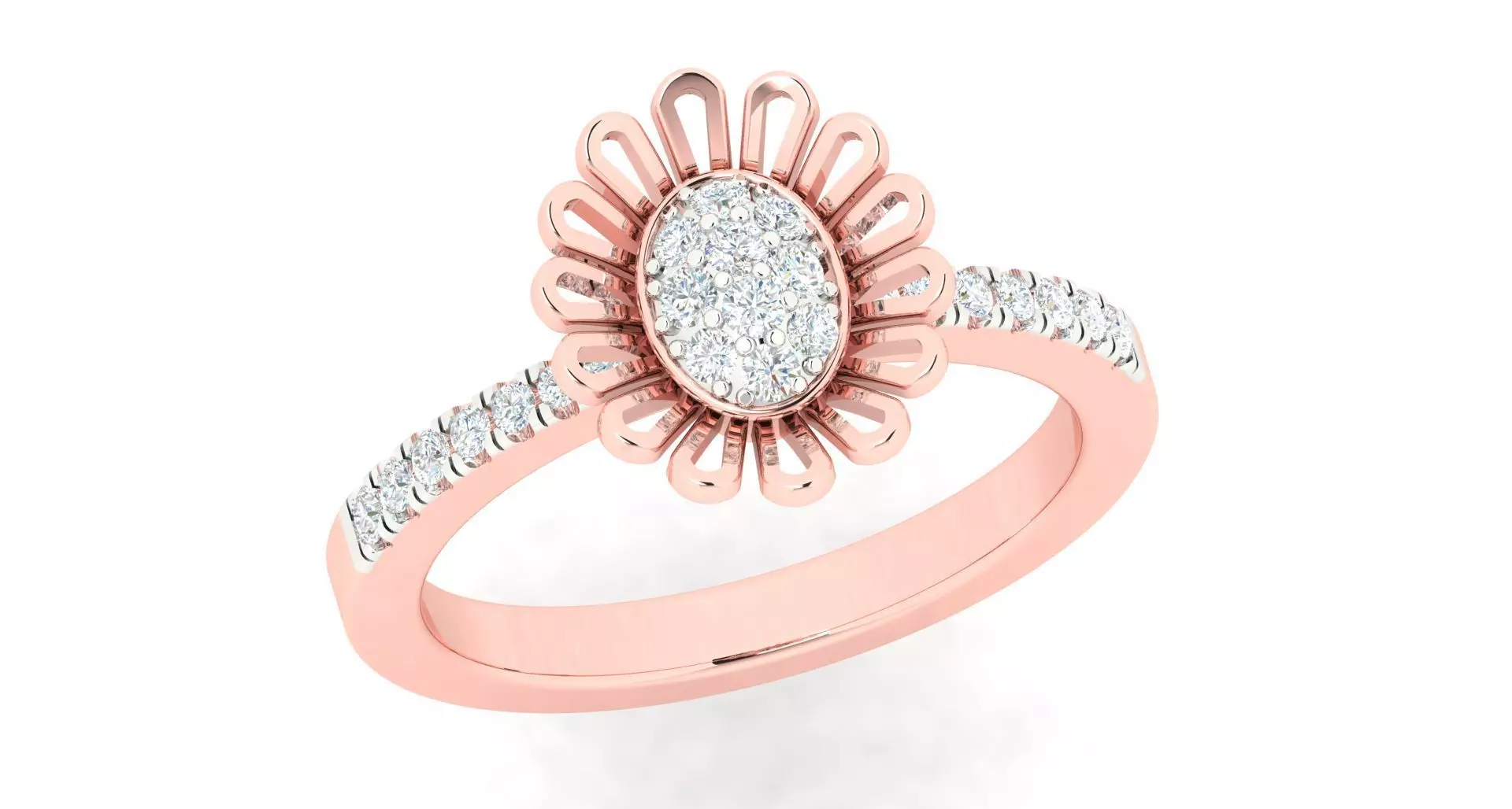 High Jewelry Cocktail Rings 3dm stl render-1 details 3D print model_0